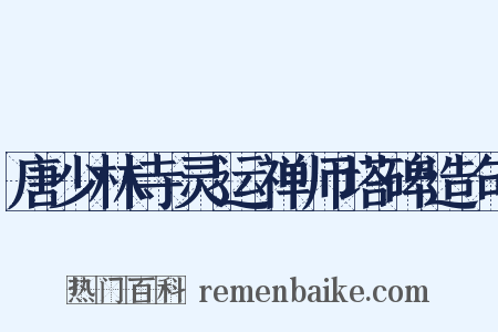 唐少林寺灵运禅师塔碑造句是什么意思的图片